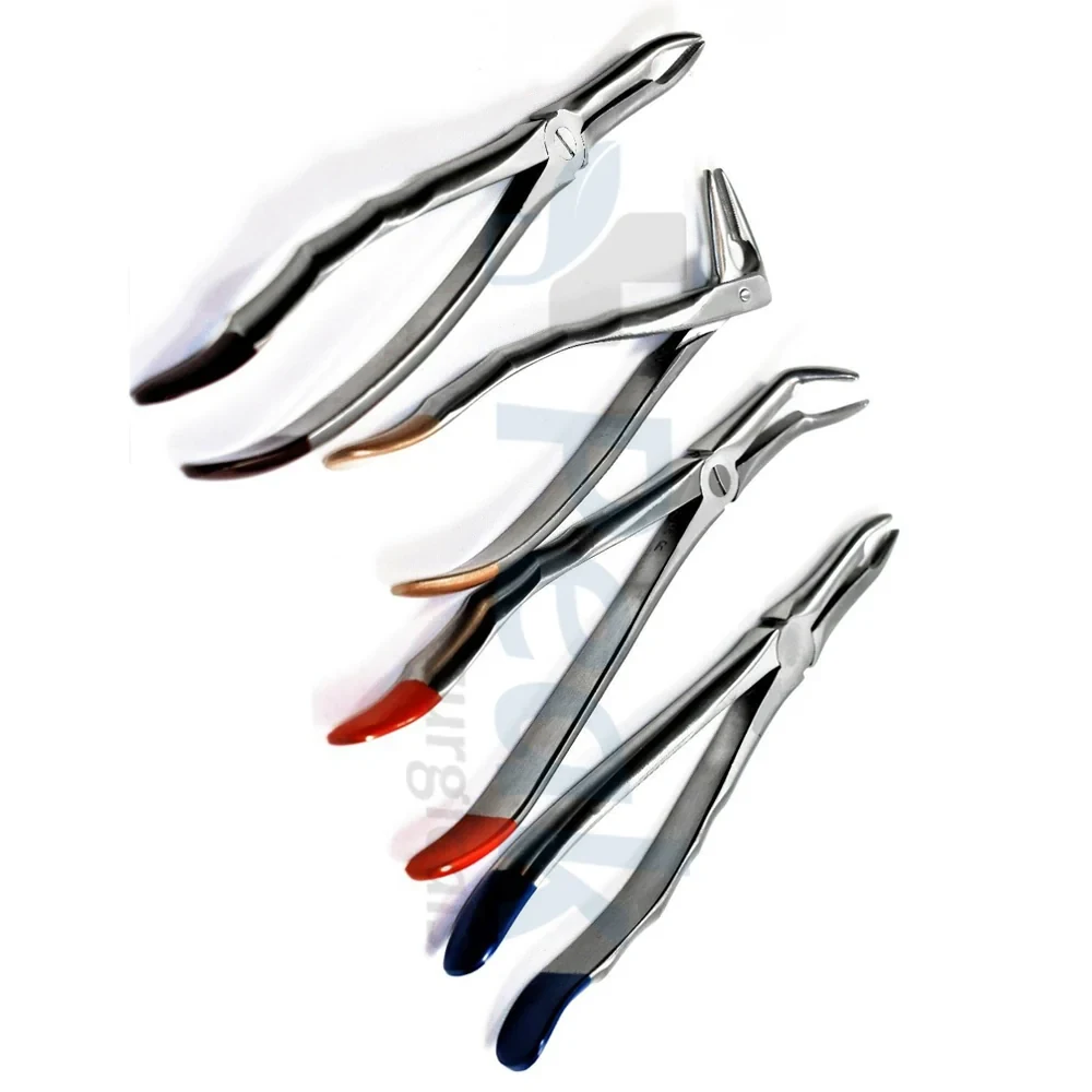 xtracting Forceps Root Tip TC Beak Serrated Dental Tool Set .